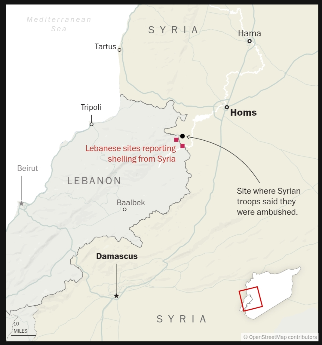 Syria and Lebanon agree on ceasefire after deadly cross-border clashes