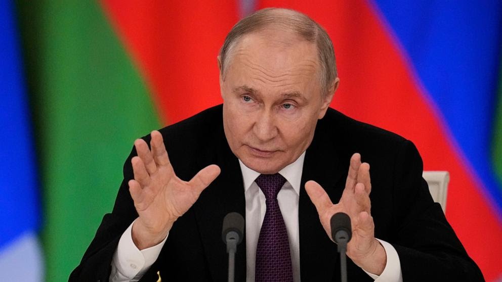 PUTIN RESPONDS TO CEASEFIRE PROPOSAL