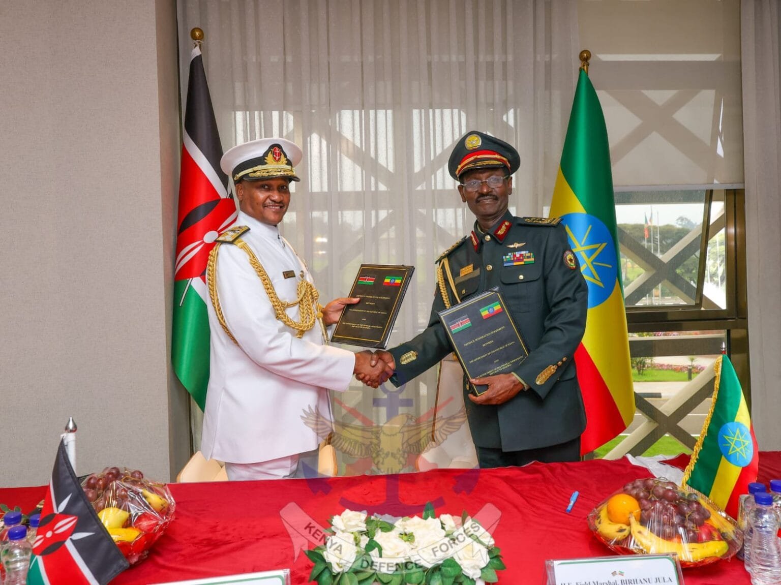 Ethiopia, Kenya Sign new Defense Cooperation Agreement covering intelligence sharing, joint exercises
