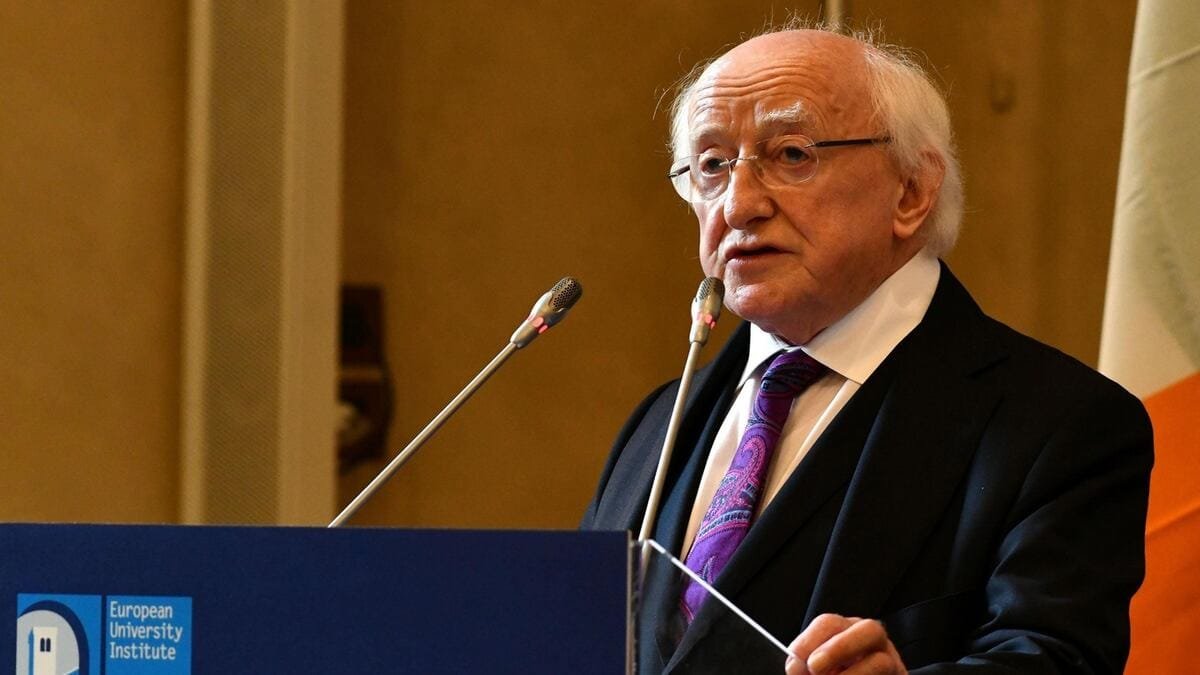 Irish President suggests UN should exclude Israel and its arms suppliers