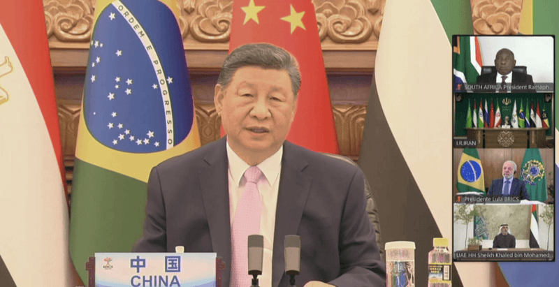 Chinese President Xi Jinping calls on BRICS countries to 'resist all forms of protectionism'