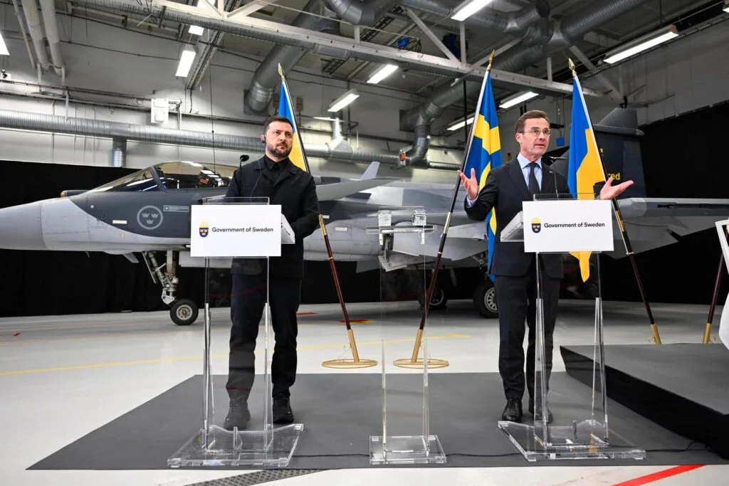 Sweden and Ukraine sign letter of intent for up to 150 Gripen E fighter jets