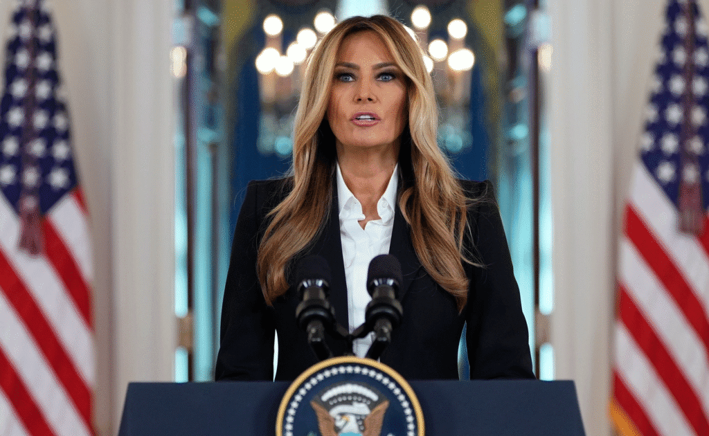 Melania Trump says she and Vladimir Putin have ‘open channel of communication’ on war-displaced children